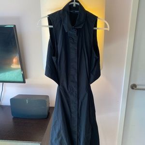 Proenza Schouler Black Poplin Dress